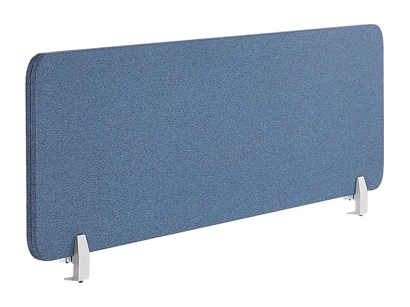 Schreibtisch Trennwand Akustik Polster blau 130 x 40 cm Schallschutz Wally