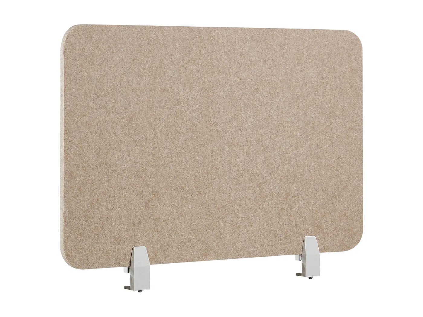 Schreibtisch Trennwand Akustik Polster beige 80 x 50 cm Schallschutz Split