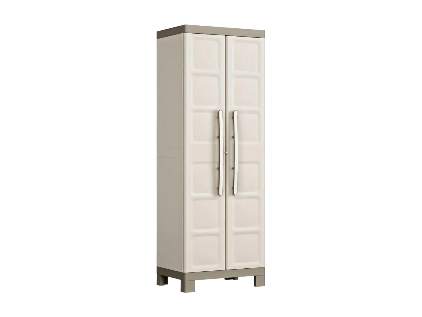 Lagerschrank mit Einlegeböden Excellence Beige und Taupe 182 cm
