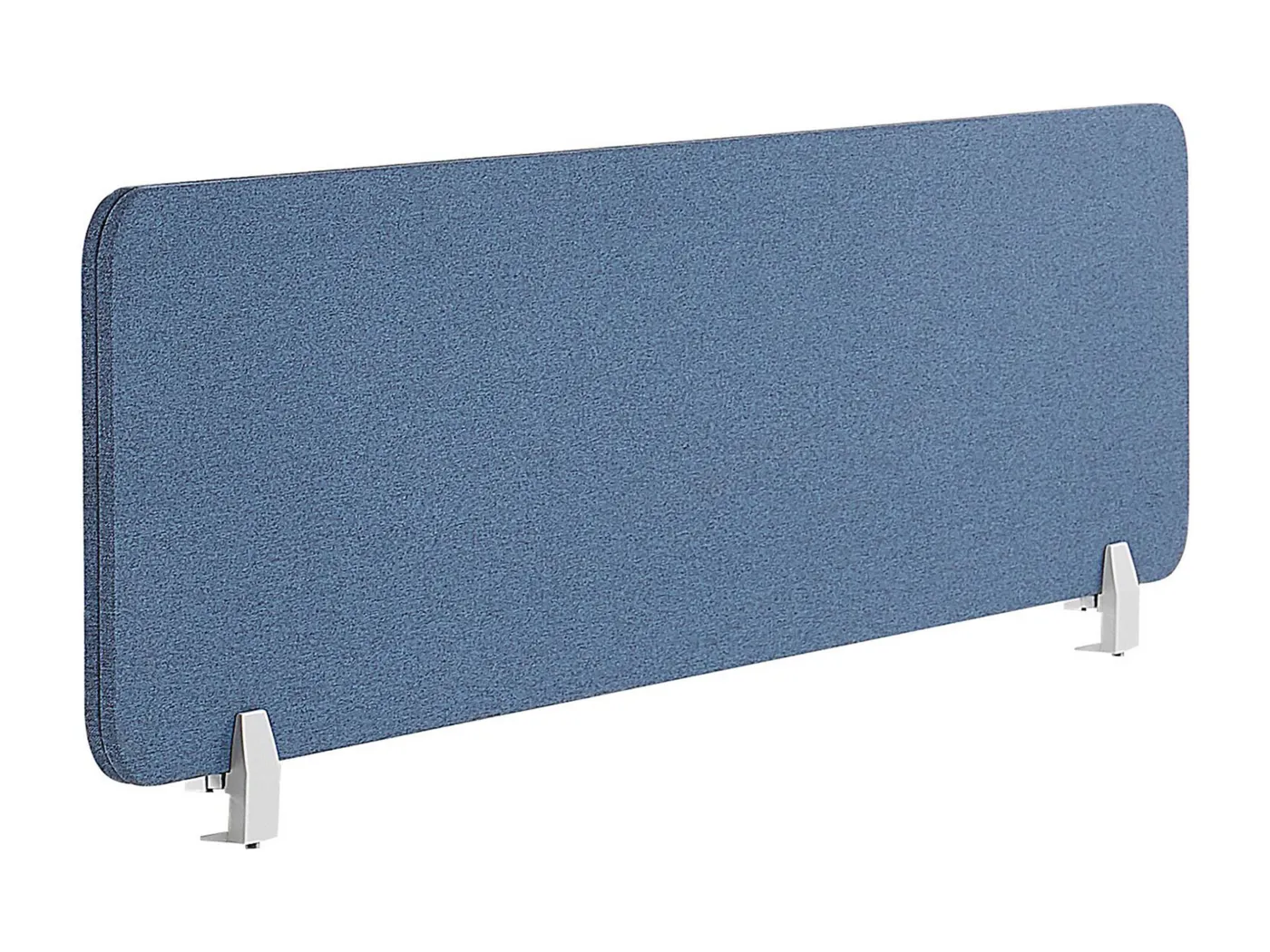 Schreibtisch Trennwand Akustik Polster blau 160 x 40 cm Schallschutz Wally