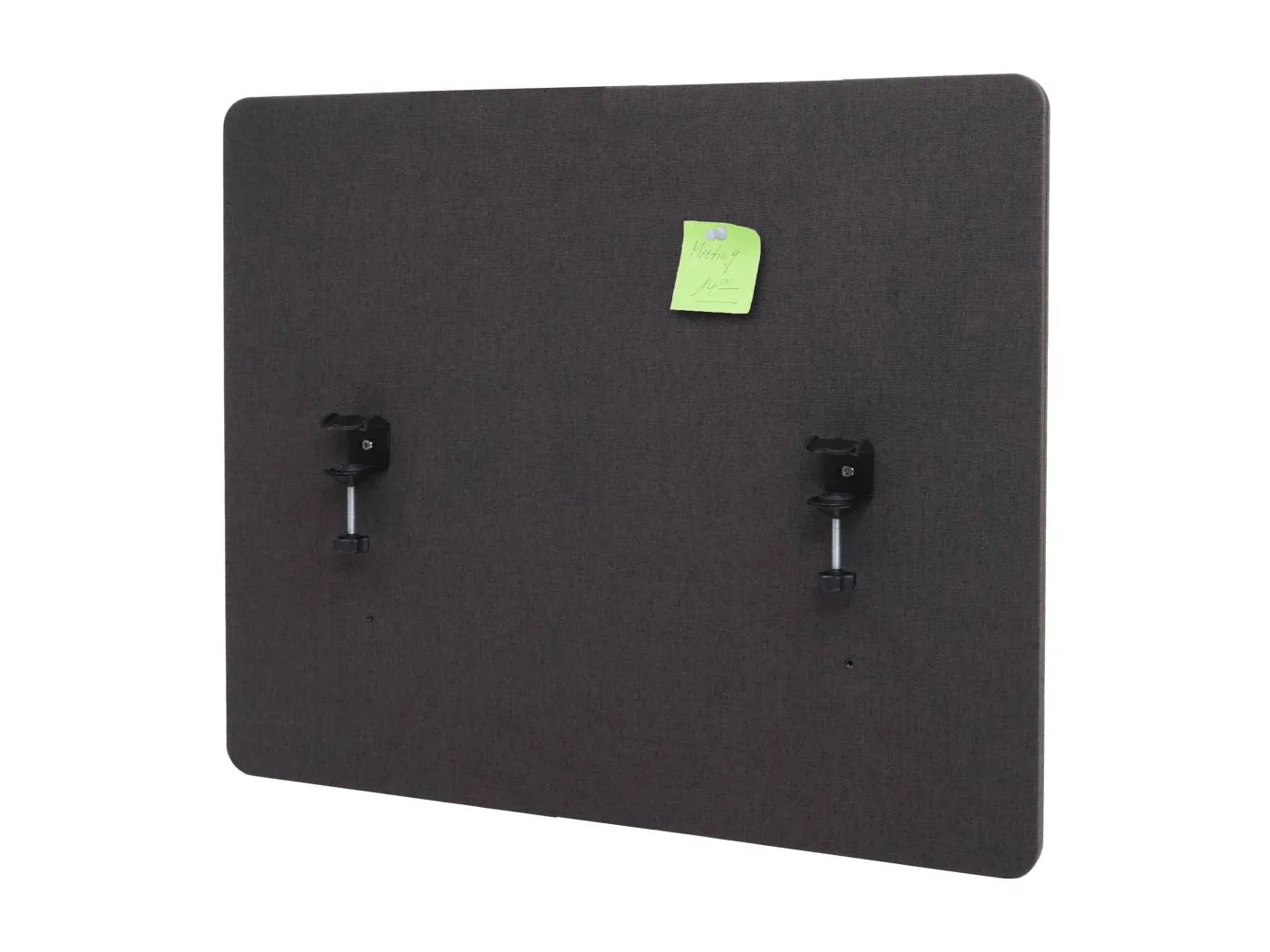 Akustik-Tischtrennwand MCW-G75, 60x75cm braun-grau