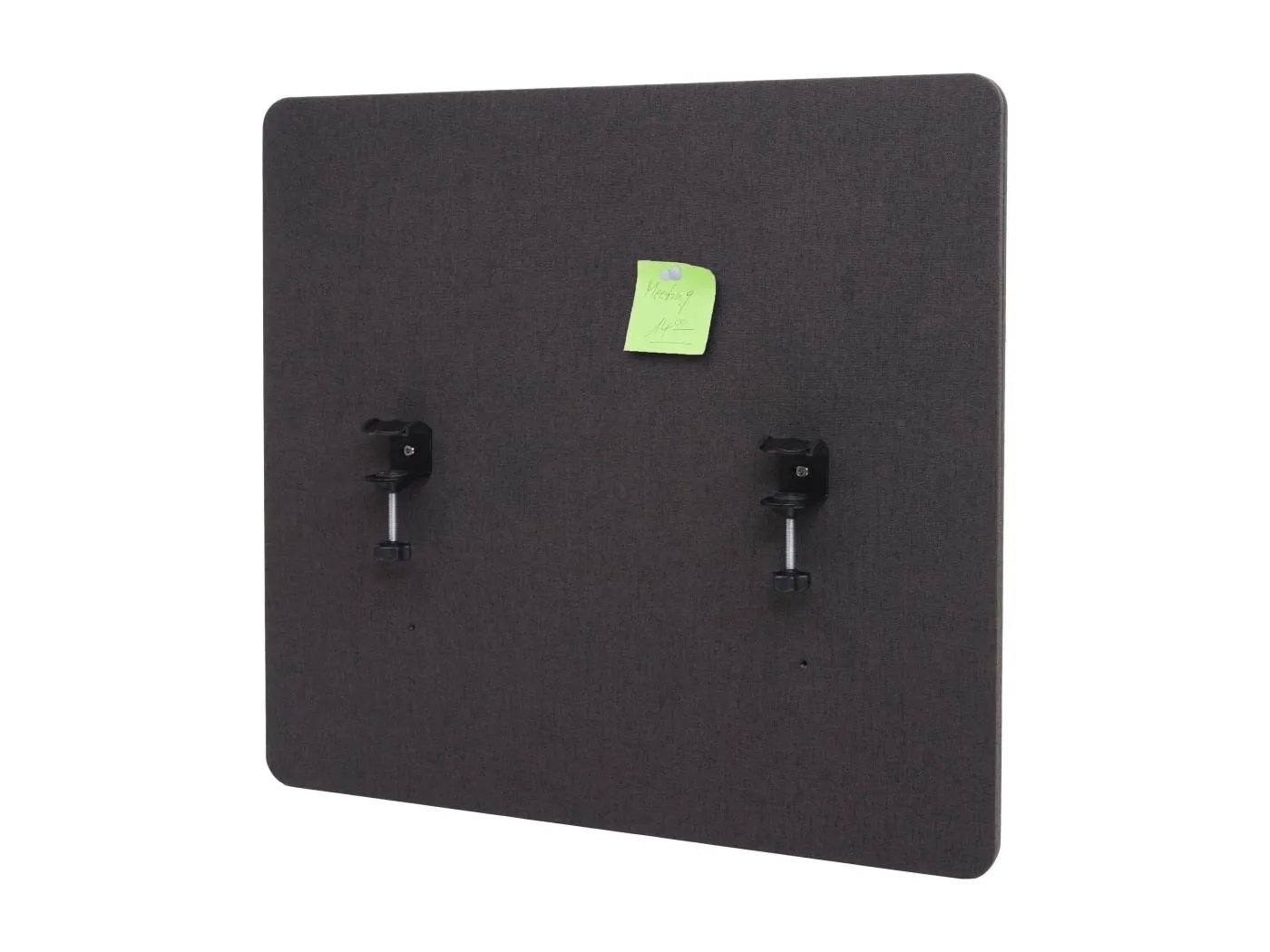 Akustik-Tischtrennwand MCW-G75, 60x65cm braun-grau