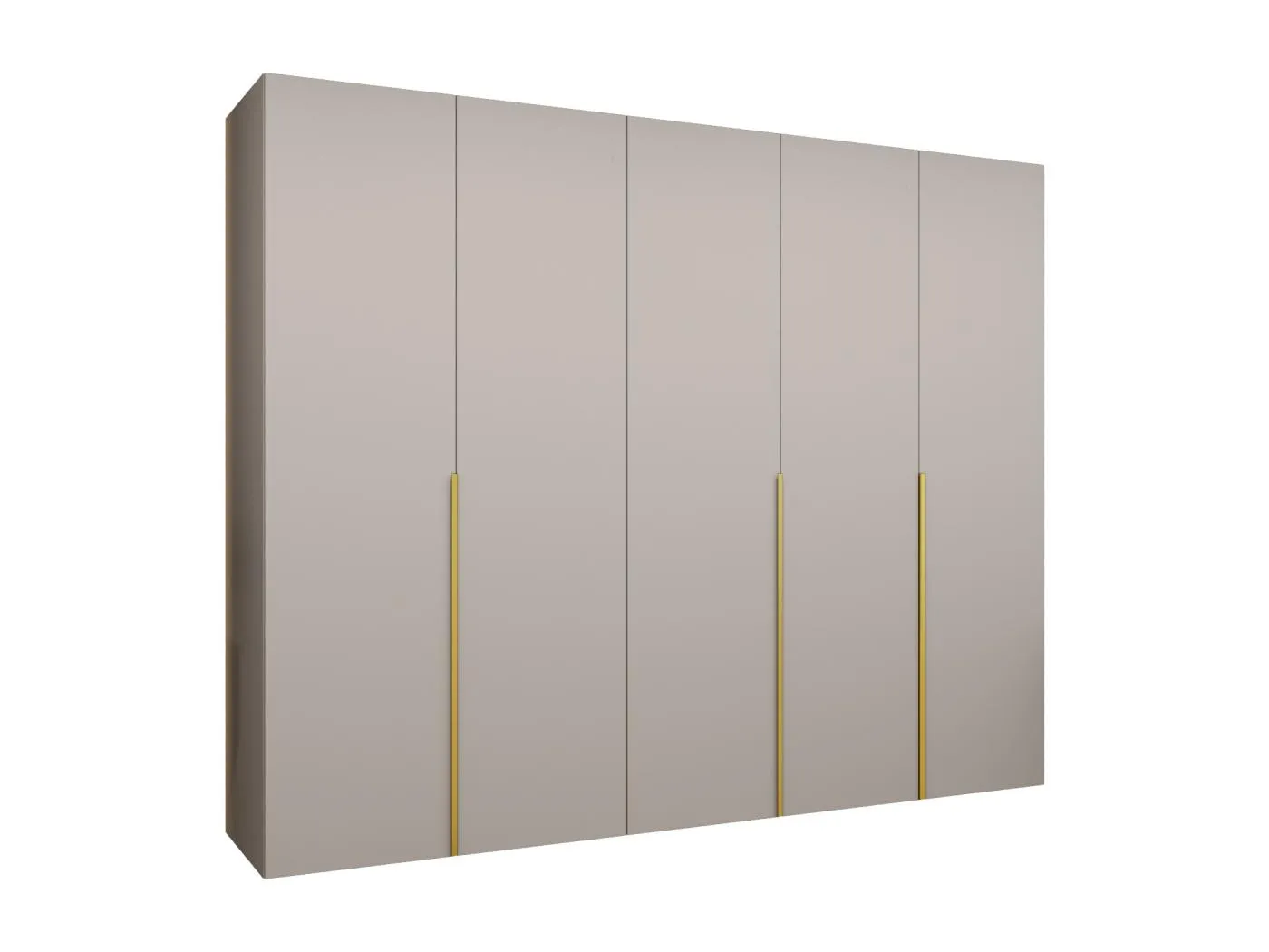 Drehtürenschrank Alicante 1 202/250/52 5-türig (Kaschmir|Gold)