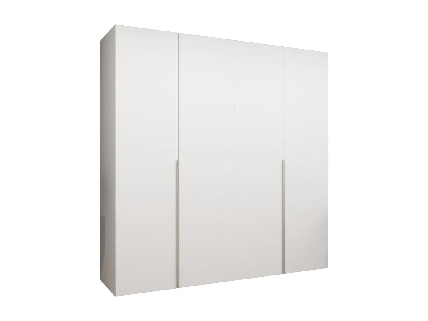 Drehtürenschrank Alicante 1 202/200/52 4-türig (Weiß|Kaschmir)