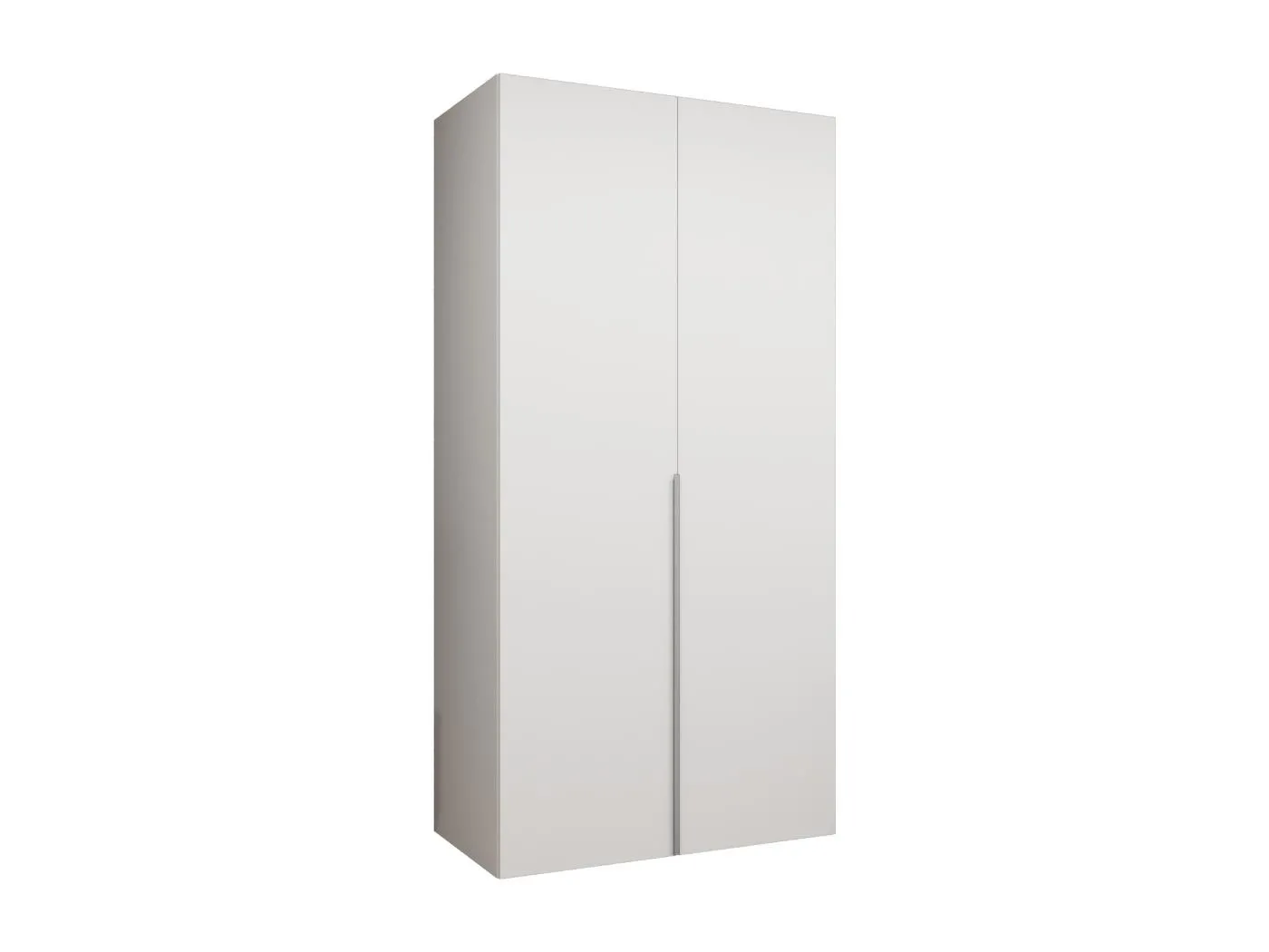 Drehtürenschrank Alicante 1 202/100/52 2-türig (Weiß|Kaschmir)