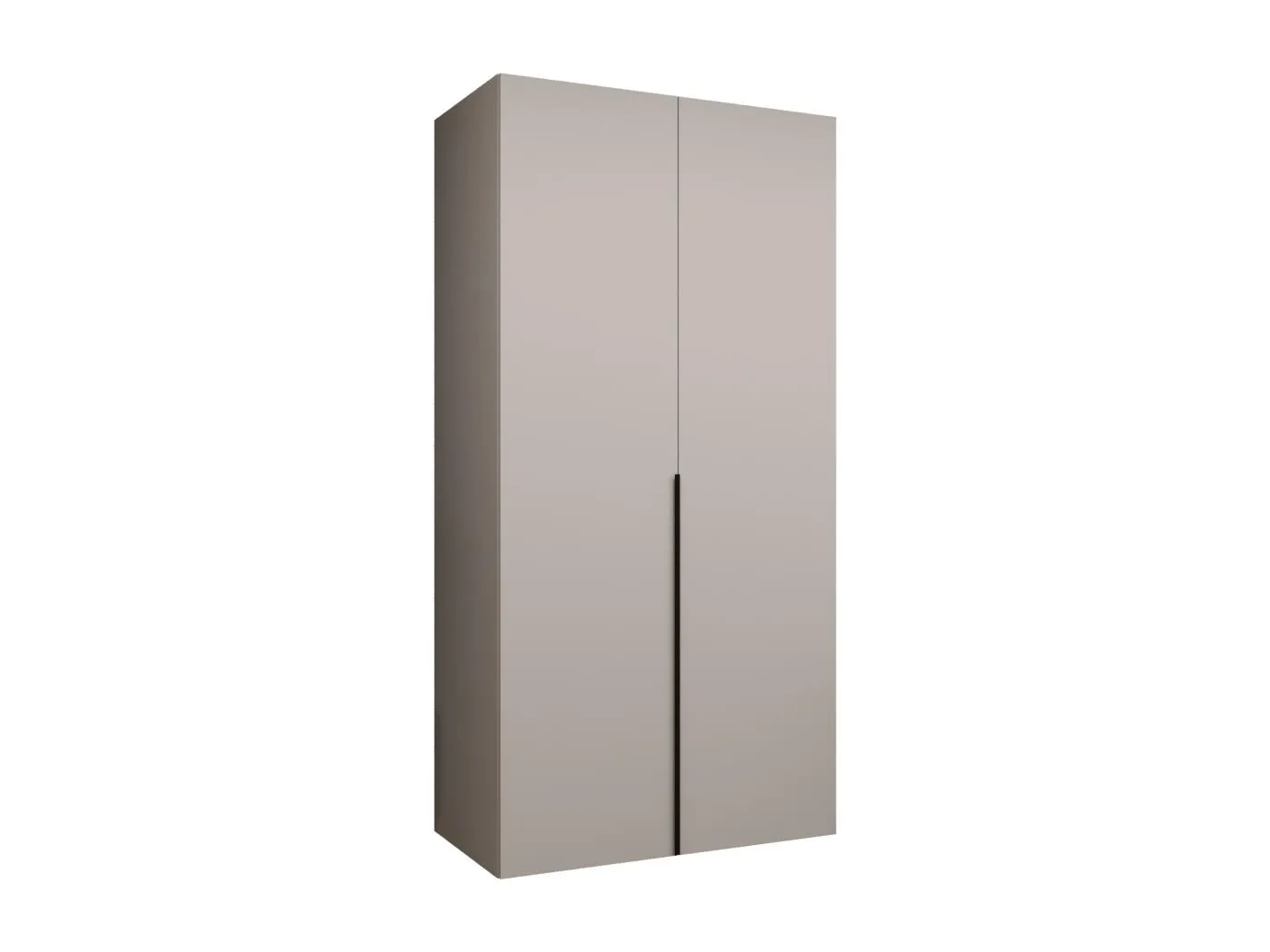 Drehtürenschrank Alicante 1 202/100/52 2-türig (Kaschmir|Schwarz)