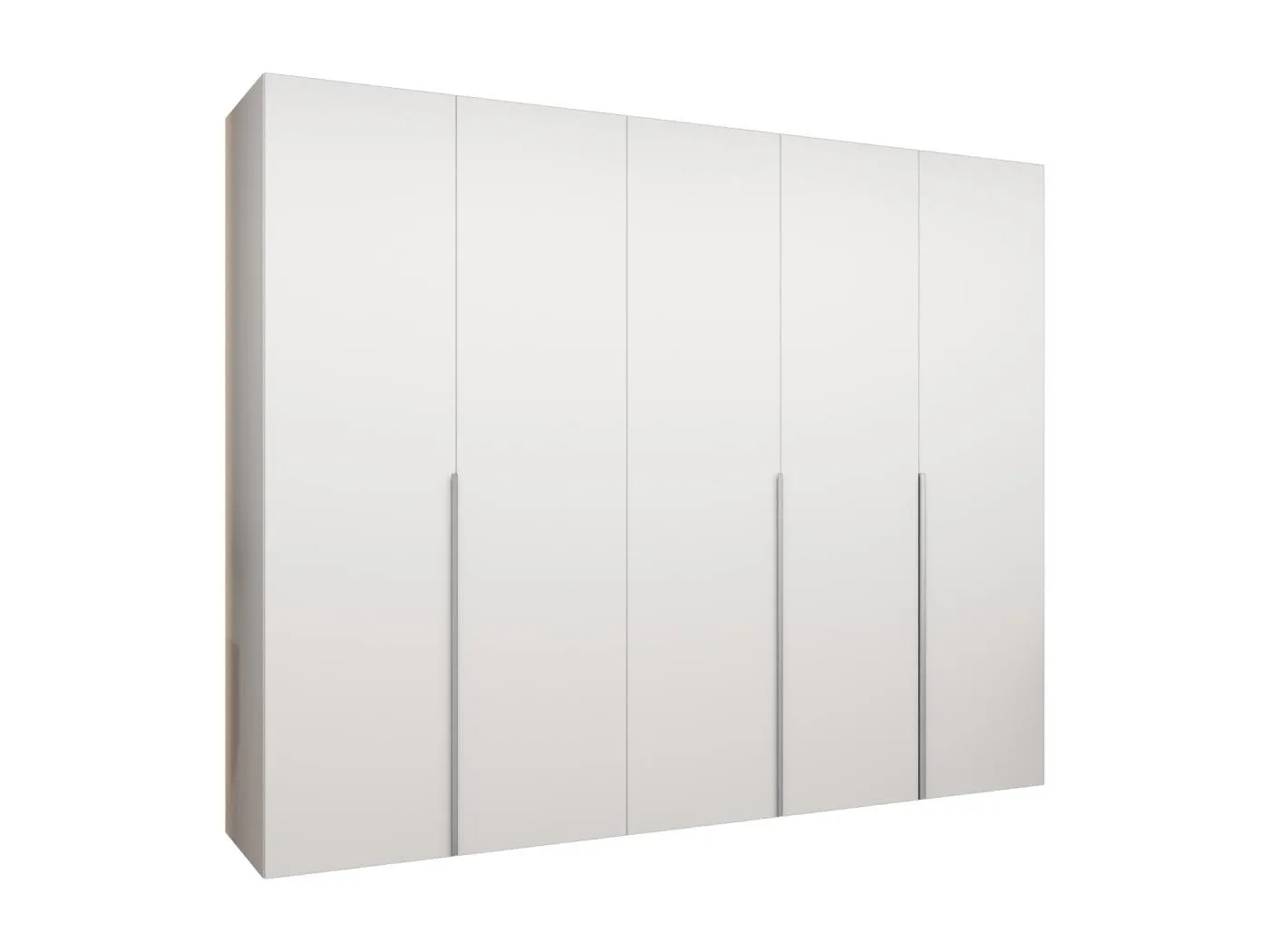 Drehtürenschrank Alicante 1 202/250/52 5-türig (Weiß|Kaschmir)