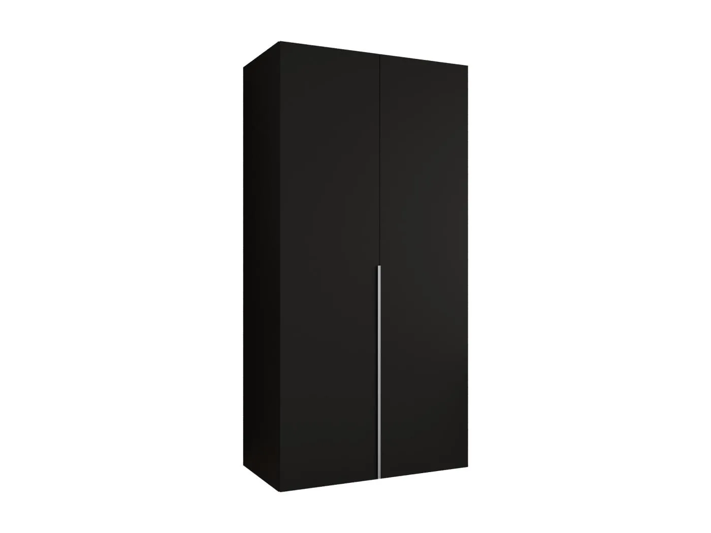 Drehtürenschrank Alicante 1 202/100/52 2-türig (Schwarz|Kaschmir)