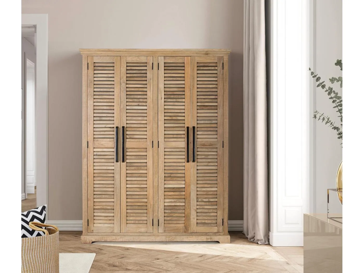 Schrank aus natürlichem Mangoholz