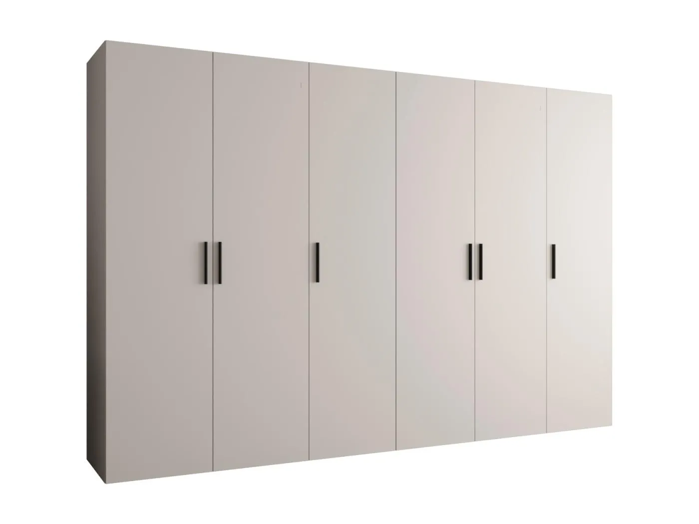 Drehtürenschrank Bari 1 202/300/52 6-türig (Kaschmir)