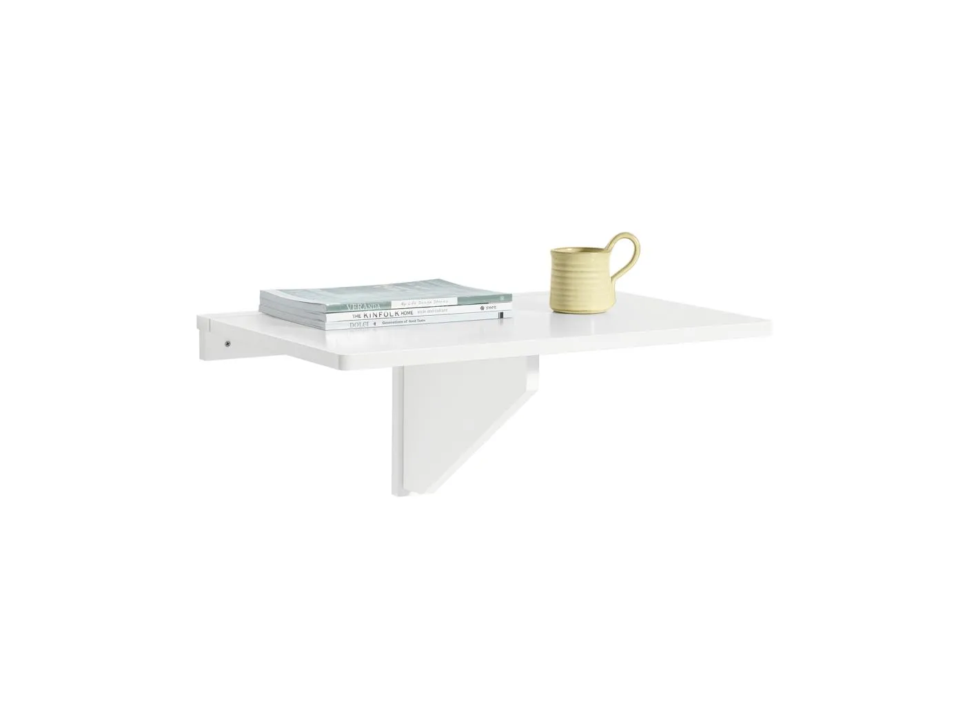 Wandklapptisch FWT03-W 60 x 6 x 40 cm Weiß