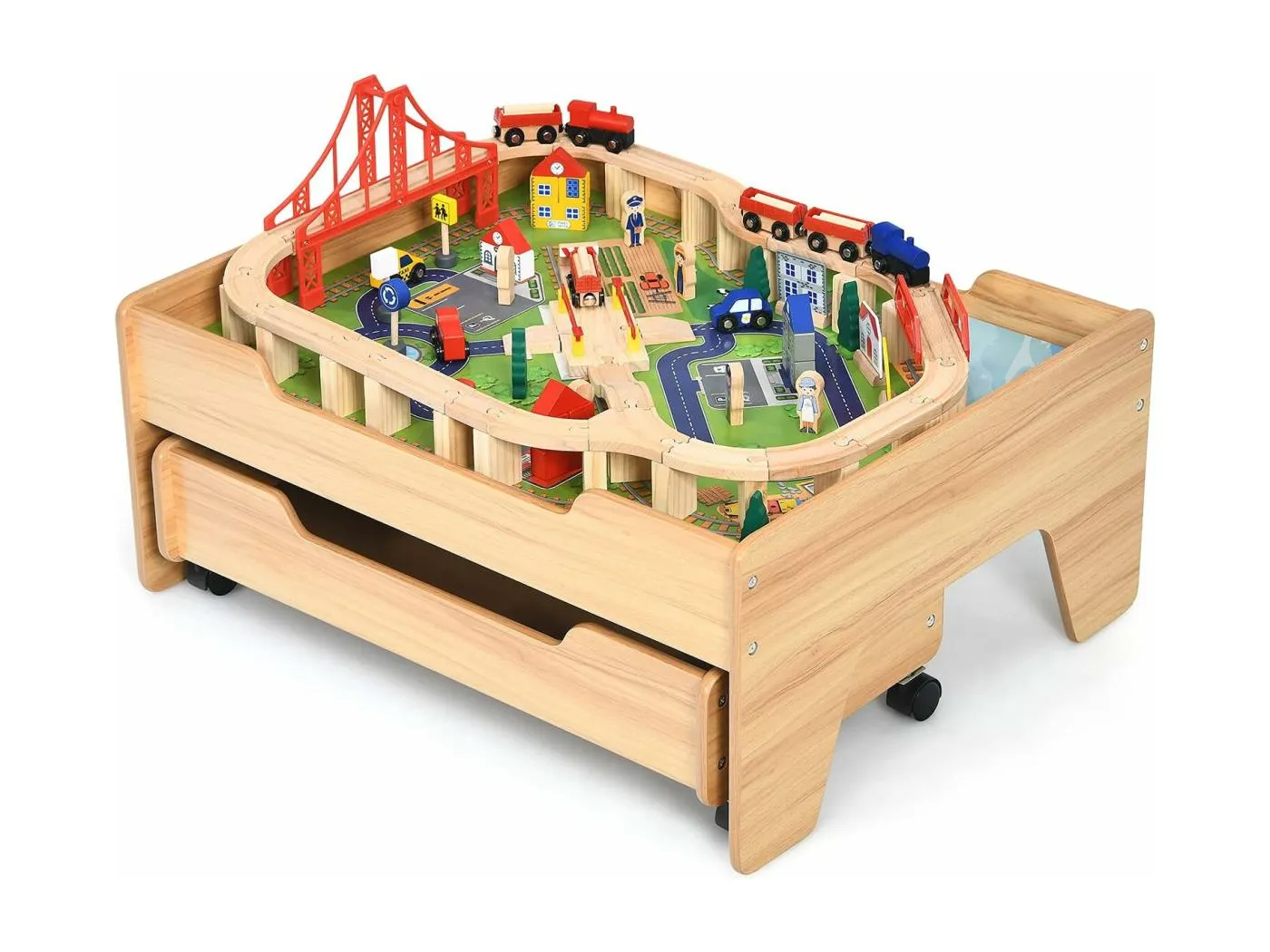 Hölzerne Kindereisenbahn