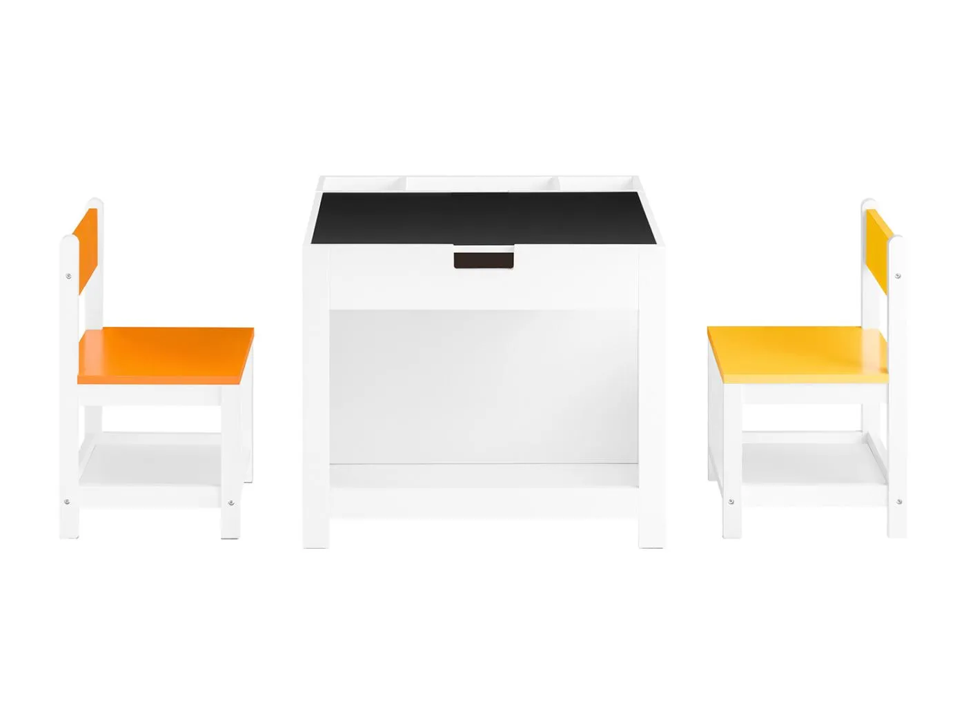 SoBuy KMB75-K-W - Kindertisch mit Ablage L60cm x B60cm x H50cm