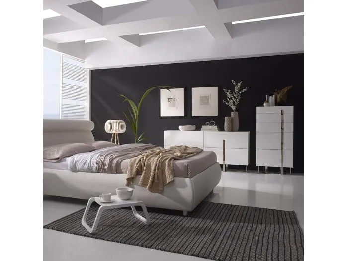 Schubladenschrank aus weißem verchromtem Stahl  7018 ANGEL CERDA