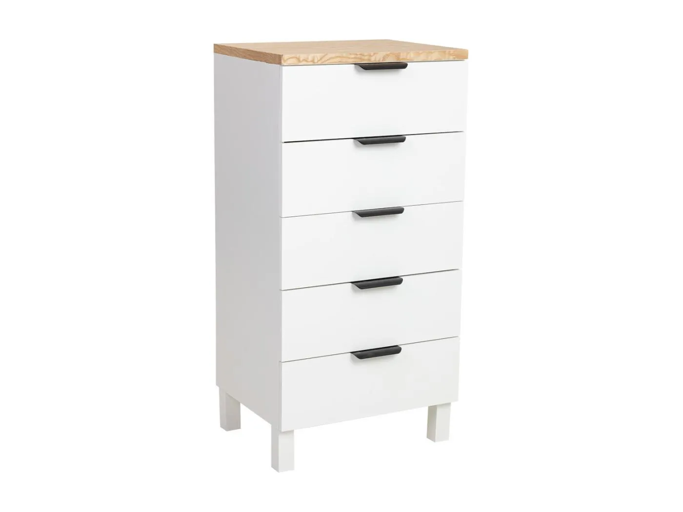 Kommode aus weißem Holz 45x35x90