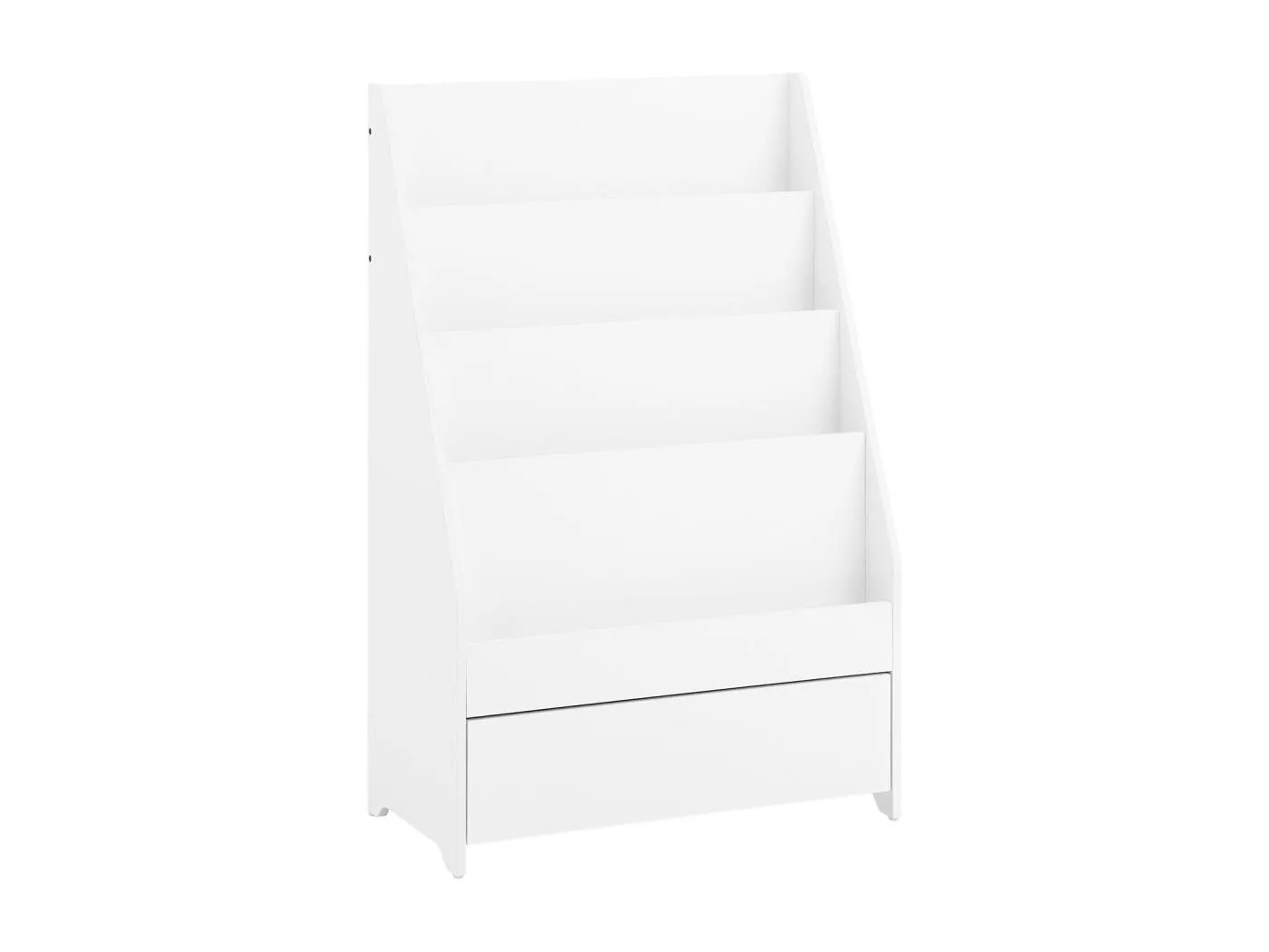 SoBuy KMB112-W - Kinder Montessori Bücherregal mit Schublade Weiß L60cm x B30cm x H92.5cm