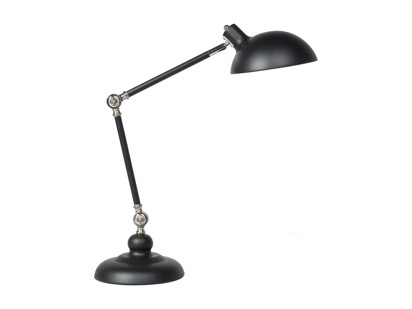 Schreibtischlampe MERAMEC verstellbar Metall Schwarz