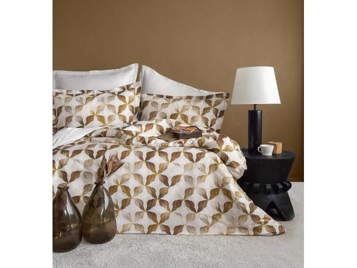 Bettwäschegarnitur 240x220 cm+2 Kopfkissenbez 63x63 cm-Baumwollsatin