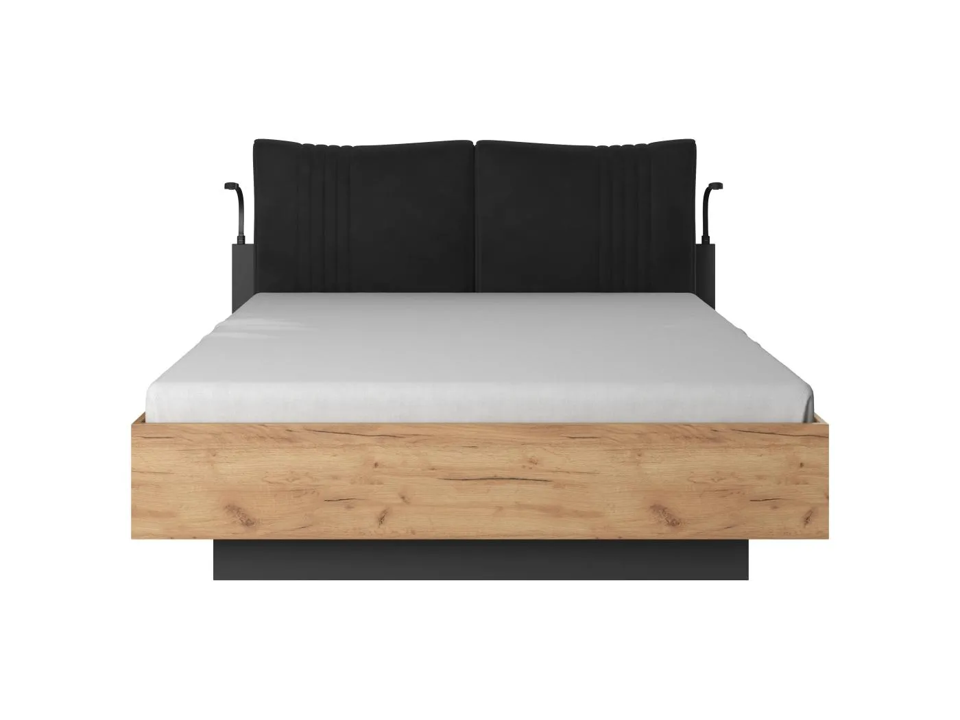 Schrankbett DECO B 160x200 Creme & Grau