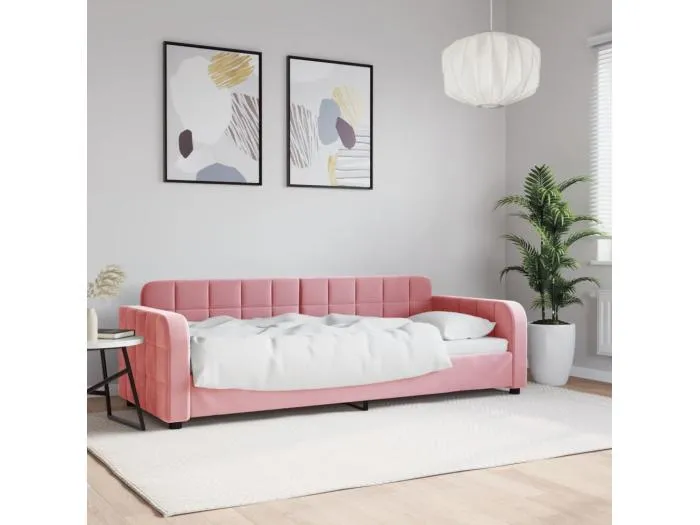 Tagesbett Rosa 80x200 cm Samt