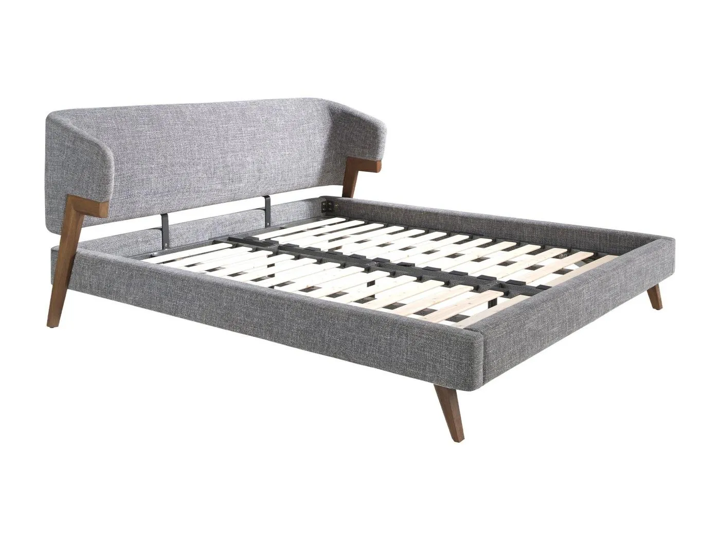 Bett aus grauem Stoff 7173 ANGEL CERDA