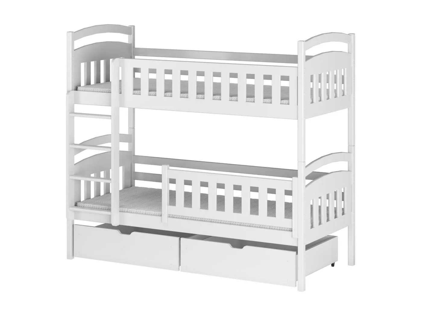 Etagenbett IGNAS BB002 80x180 cm Weiß