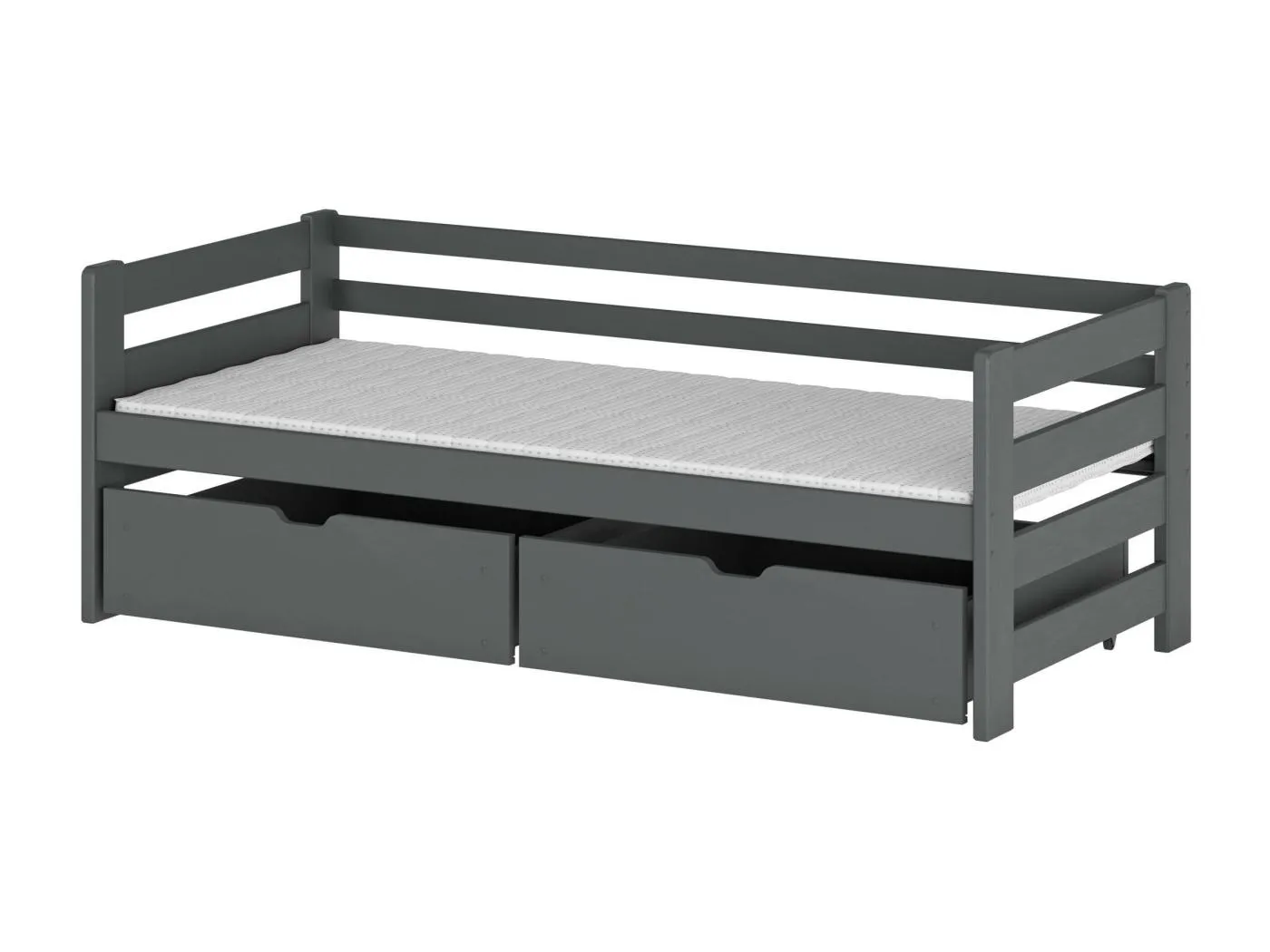 Kinderbett ERGO KSB001 80x160 cm Graphit