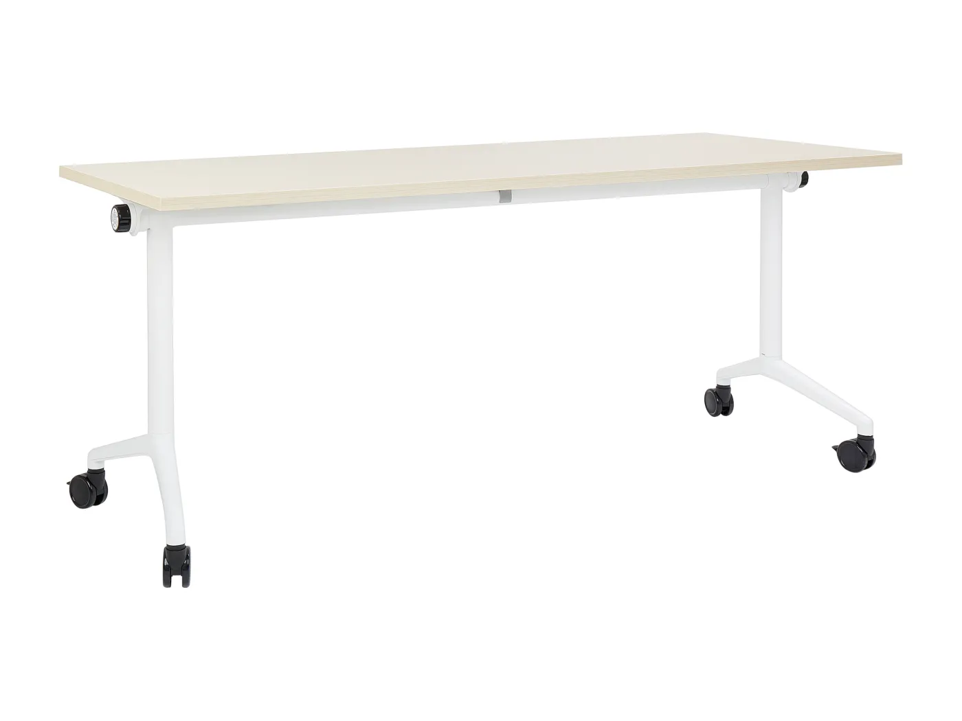Zusammenklappbarer Schreibtisch CAVI Hellbraun 180 cm 60 cm mit Rädern