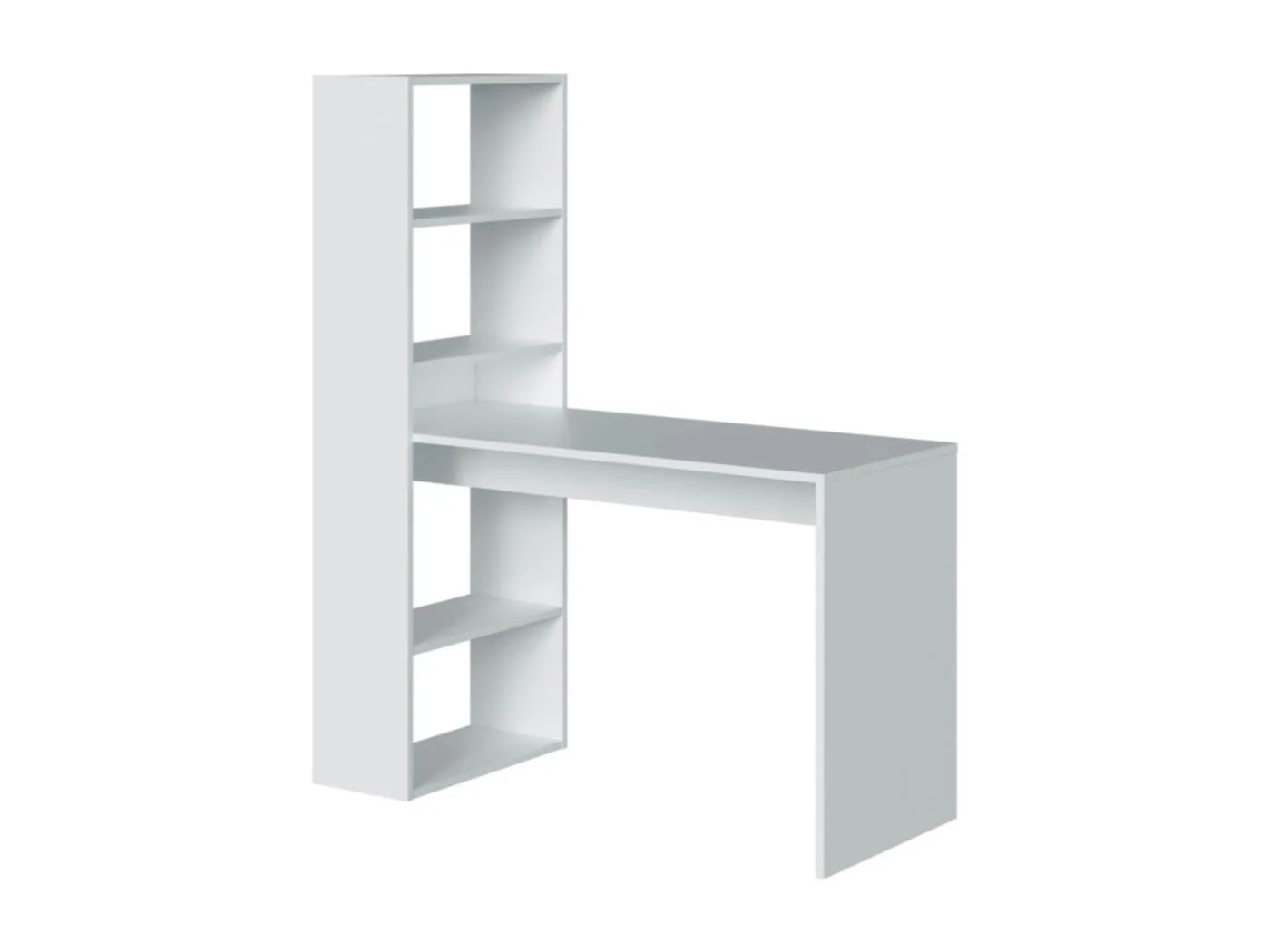 Umkehrbarer Schreibtisch mit Regal - L120 cm