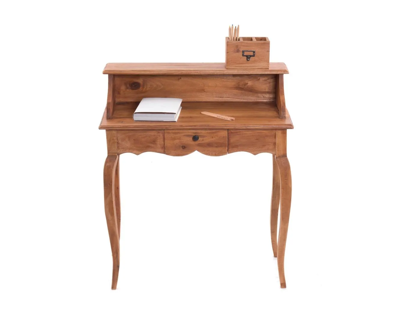 SEKRETÄR Napoleon Mahagoni Massivholz, mit Schublade 08 honigfarben gewachst