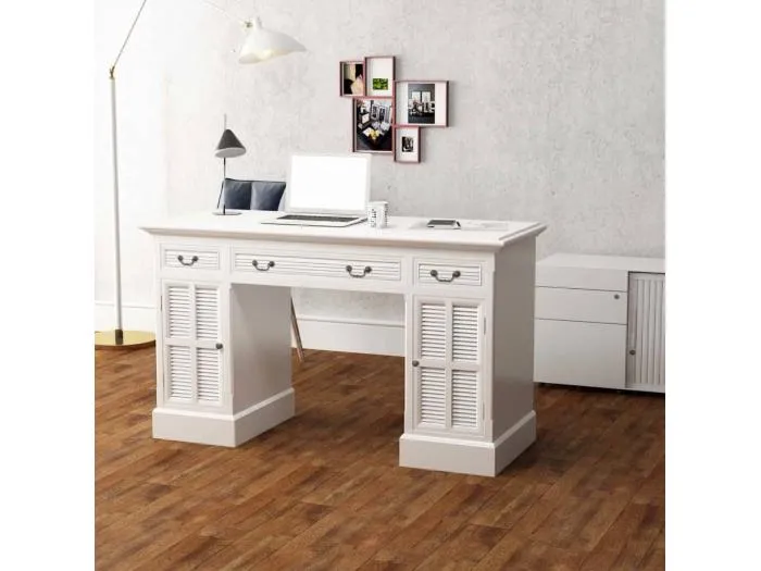 Schreibtisch Sekretär Weiß 140 x 48 x 80 cm