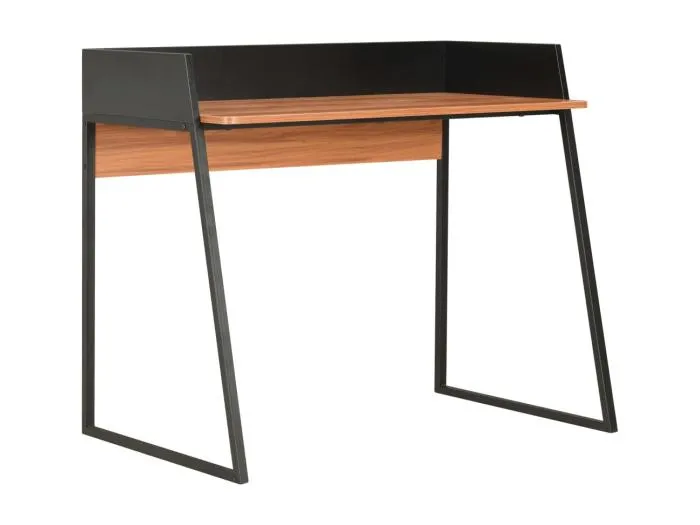Schreibtisch Schwarz und Braun 90x60x88 cm
