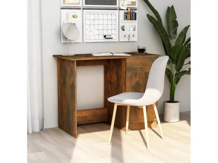 Schreibtisch Räuchereiche 100x50x76 cm Holzwerkstoff