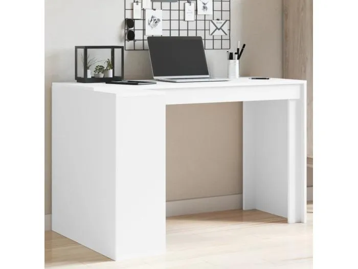 Schreibtisch Weiß 123,5x73,5x75 cm Holzwerkstoff