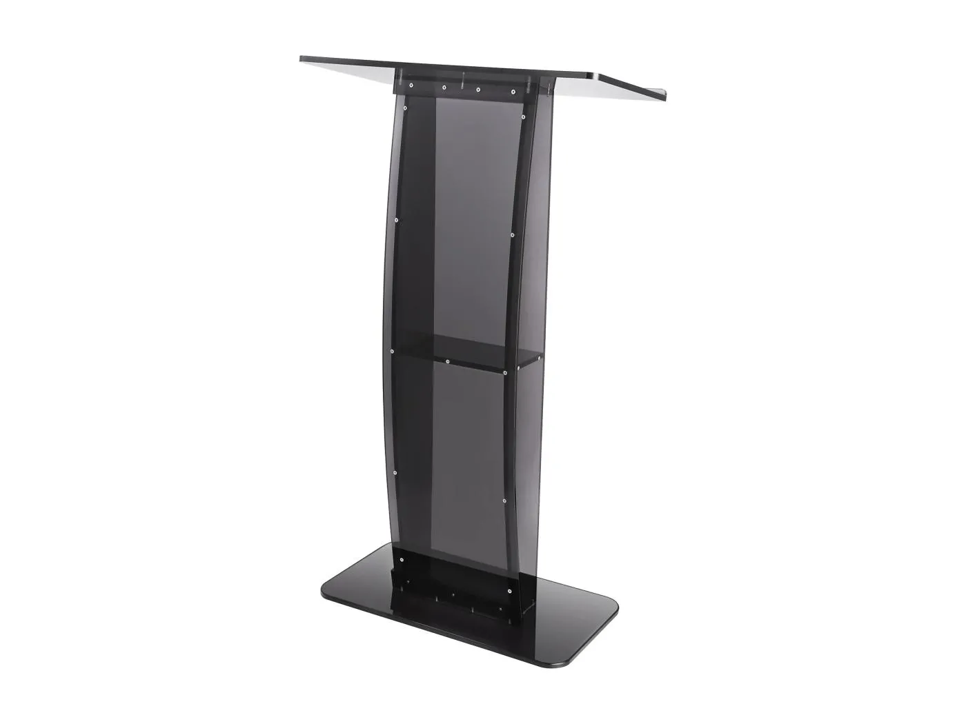 47" Acryl-Podium SucceBuy, Transparenter Ständer mit Lesefläche und Ablage