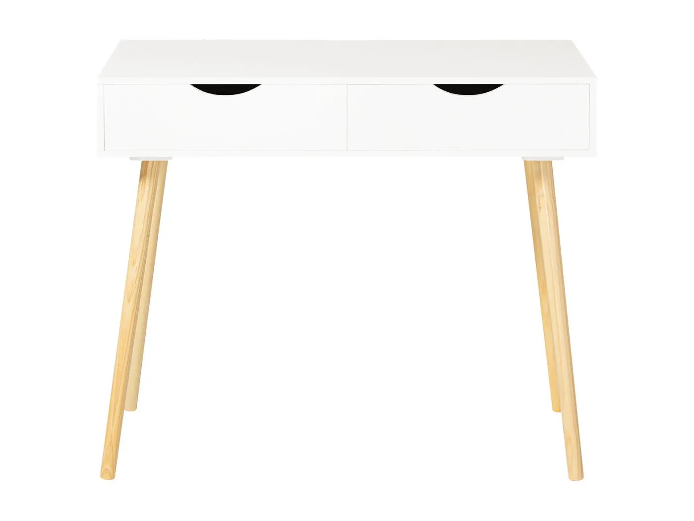 Schreibtisch FWT40-WN 90 x 77 x 45 cm Weiß