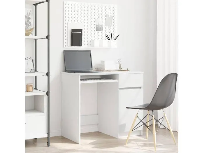 Schreibtisch Weiß 86x49x76 cm Holzwerkstoff