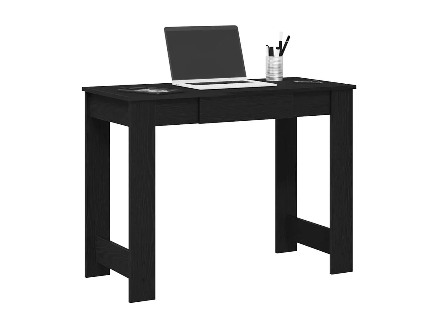 Schreibtisch Schwarz 100x45x75 cm Holzwerkstoff