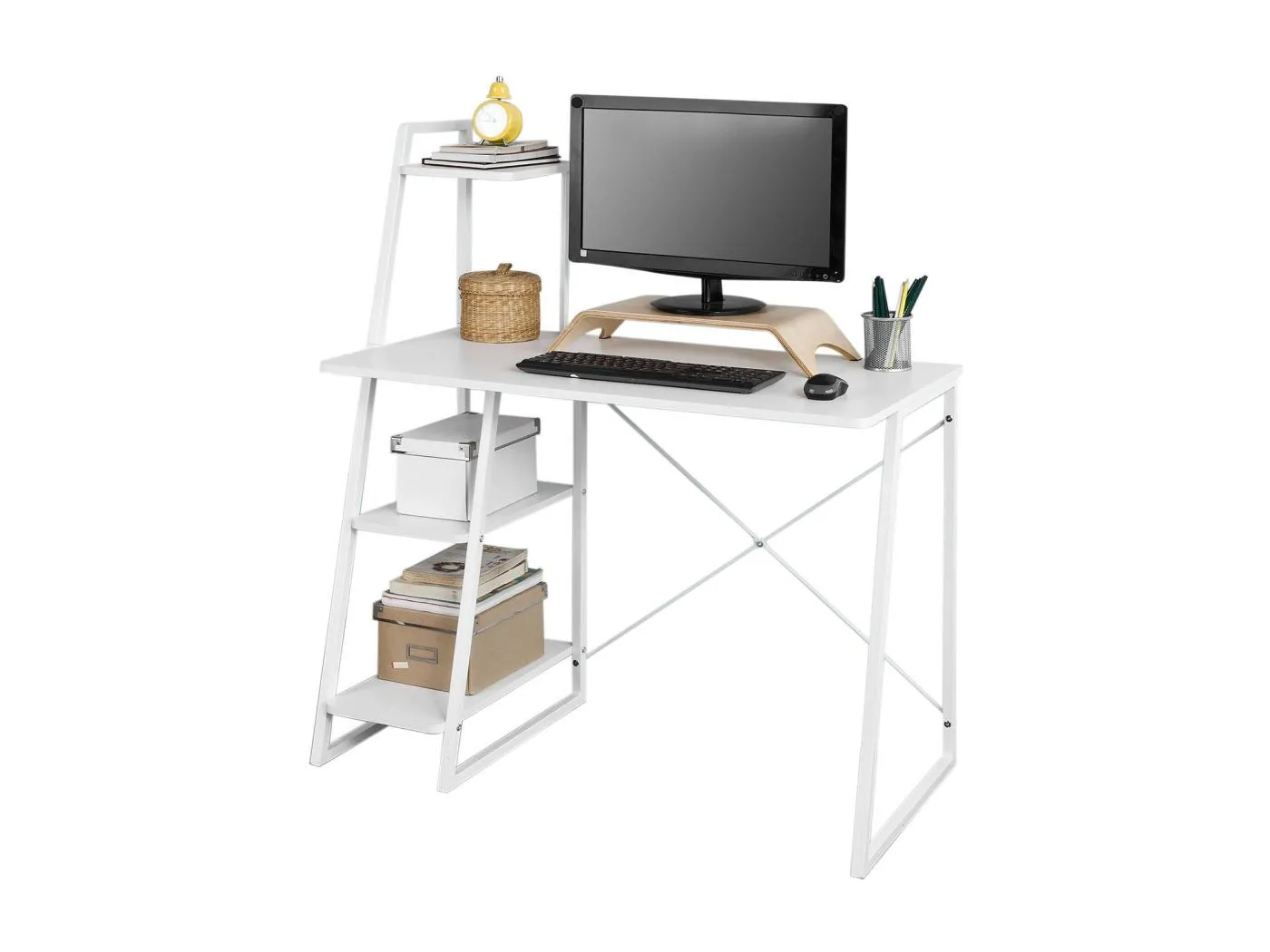 Schreibtisch FWT29-W 102 x 17 x 50 cm Weiß