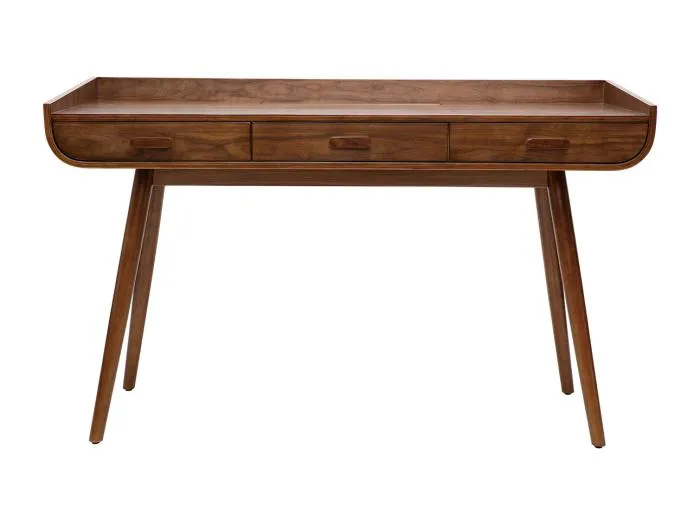 Schreibtisch Vintage Holz Nussbaum HALLEN