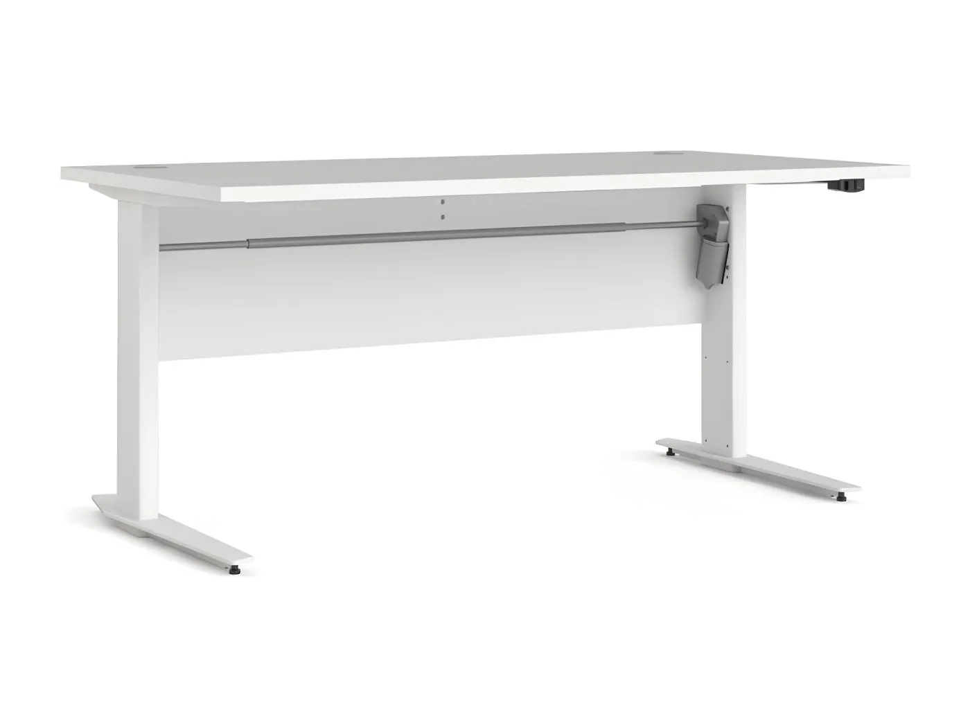 Prisme Schreibtisch elektronisch heben/senken Weiss.