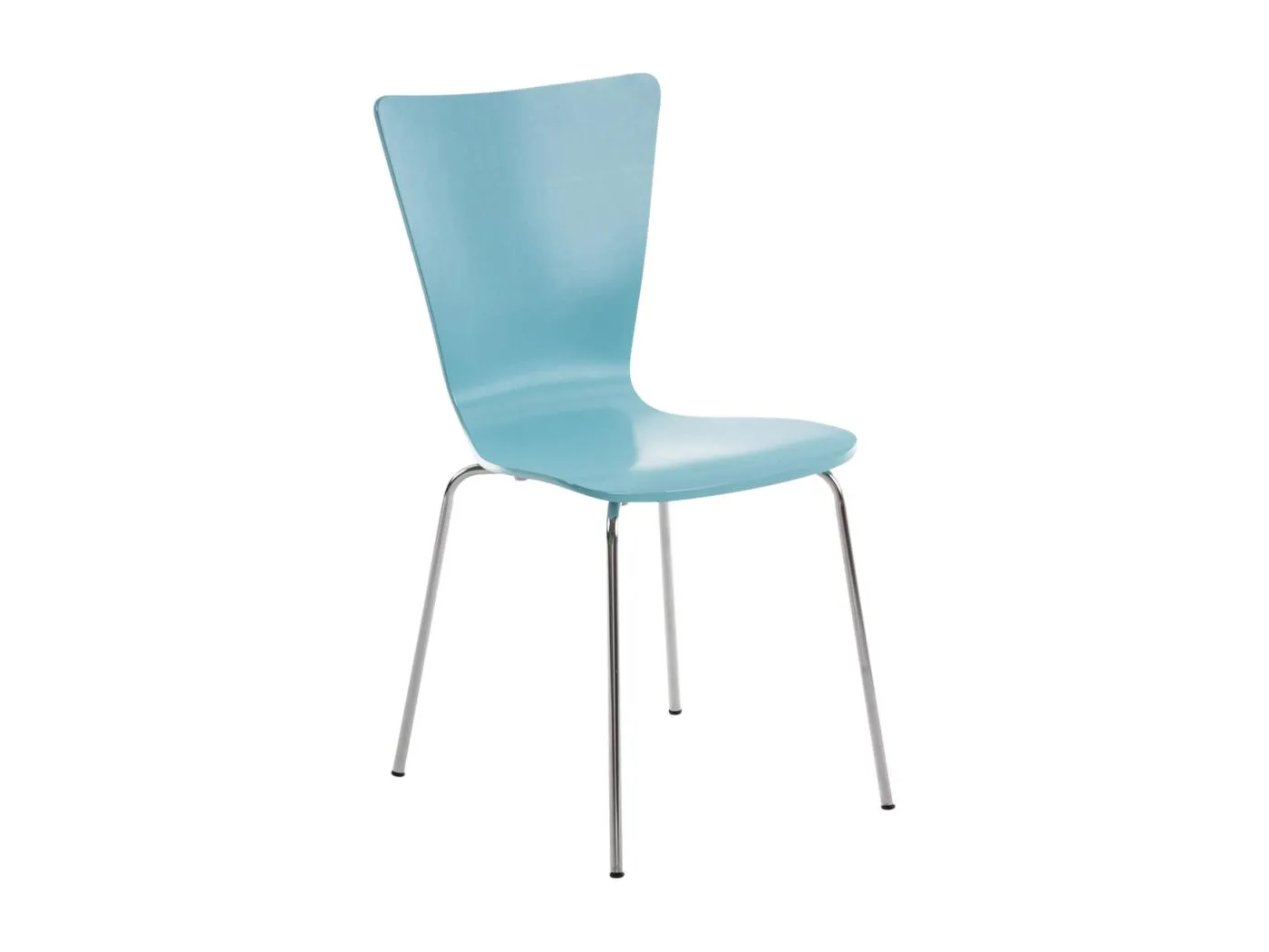 Konferenzstuhl - Holz - hellblau - Aaron