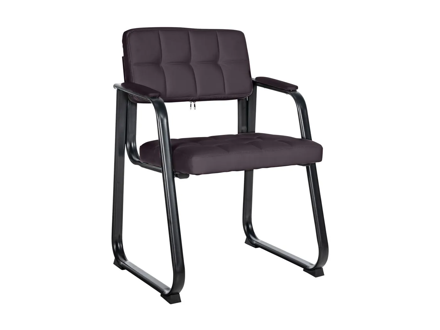 Stuhl mit Armlehnen - Kunstleder & natura - braun - Canada B