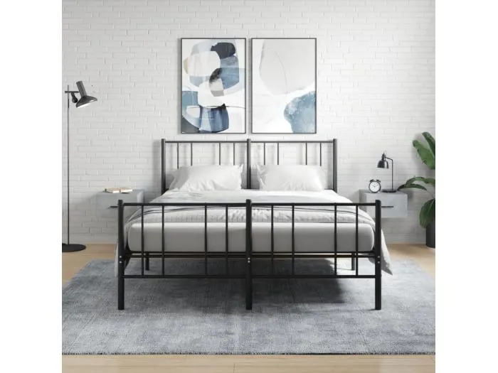 Wand-Nachttische 2 Stk. Betongrau 35x35x20 cm