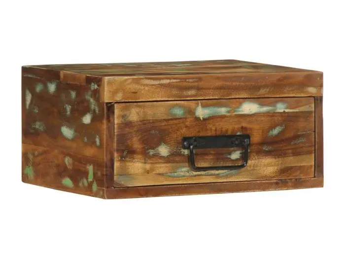 Wand-Nachttisch Altholz Massiv