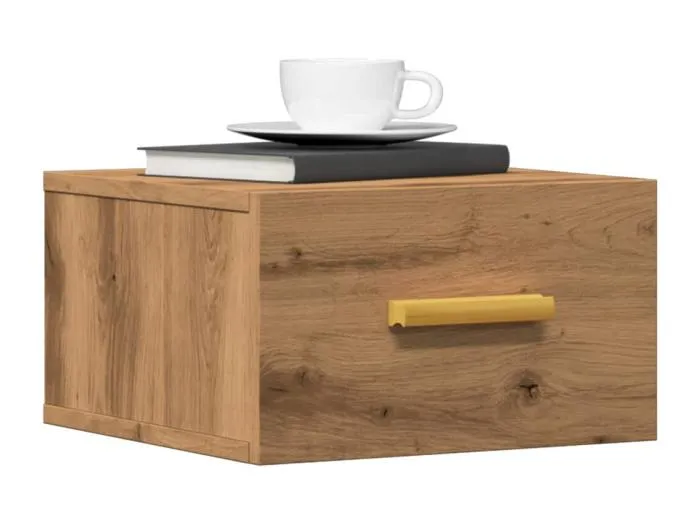 Wand-Nachttisch Artisan-Eiche 35x35x20 cm