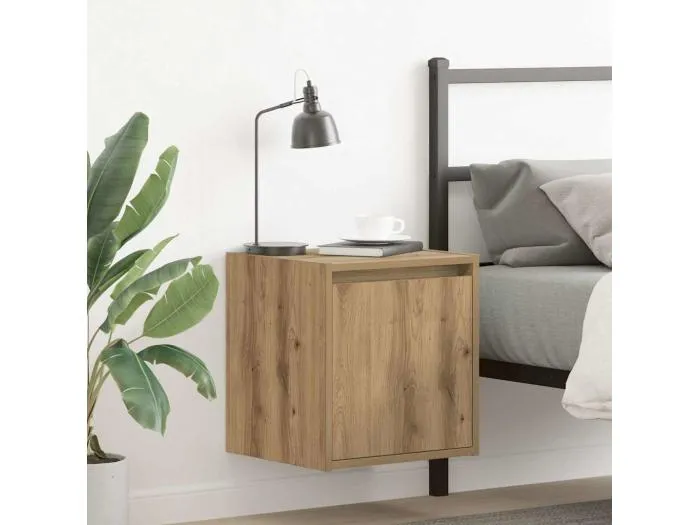 Wand-Nachttische 2 Stk. Artisan-Eiche 38x34x40 cm