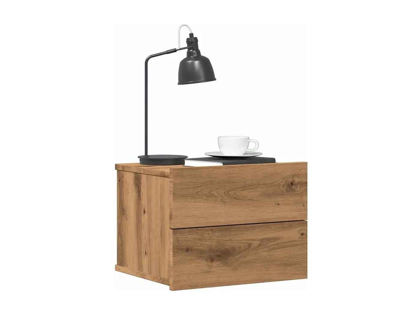 Wand-Nachttisch Artisan-Eiche 40x32x30 cm
