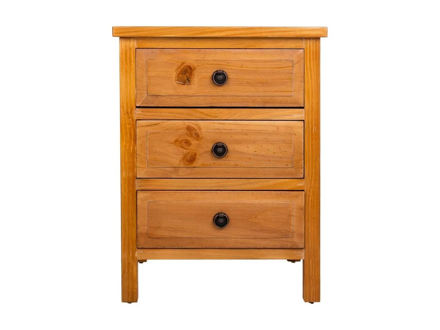 Brauner Nachttisch aus Holz 47x37x62