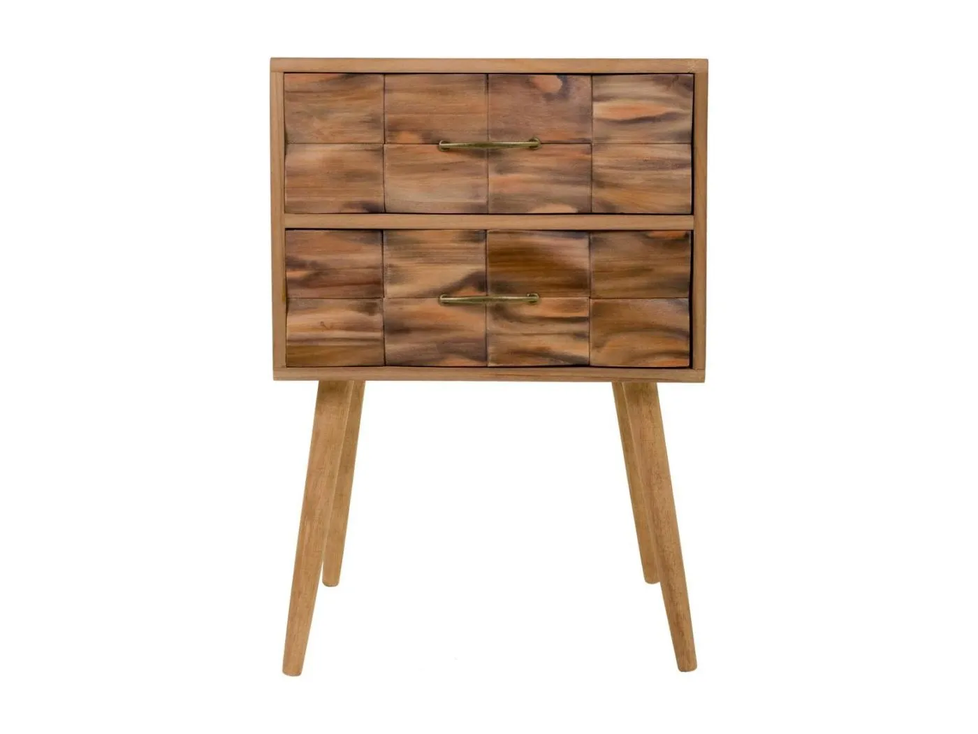 Brauner Nachttisch aus Holz 50x38x73